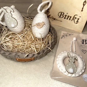 Natúr színű húsvéti kosár csomag, Otthon & Életmód, Dekoráció, Húsvéti asztaldíszek, , MESKA