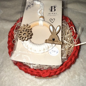 Piros húsvéti kosár csomag - otthon & életmód - dekoráció - húsvéti asztaldíszek - Meska.hu