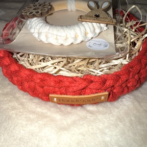 Piros húsvéti kosár csomag - otthon & életmód - dekoráció - húsvéti asztaldíszek - Meska.hu