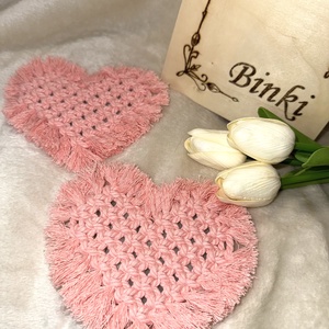 Szív pohár alátét - Meska.hu