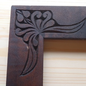 2 db faragott képkeret - kellékek & szerszámok - hobby fa alapanyag - képkeret - Meska.hu