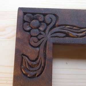 2 db faragott képkeret - kellékek & szerszámok - hobby fa alapanyag - képkeret - Meska.hu