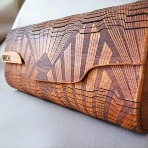 BIRCH. ART DECO nyírfa táska - táska & tok - kézitáska & válltáska - alkalmi táska - Meska.hu