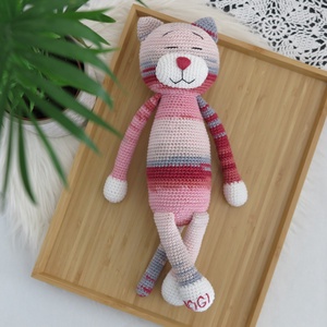 Horgolt nagy Amicat cica - játék & sport - plüssállat & játékfigura - cica - Meska.hu