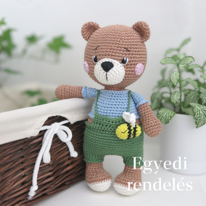 Horgolt Bruno maci - Meska.hu