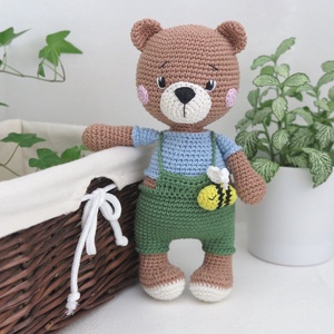 Horgolt Bruno maci - Meska.hu