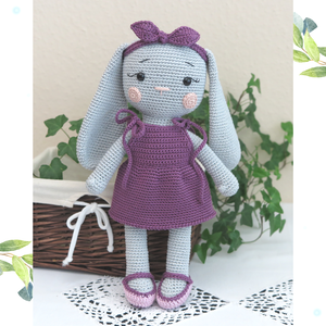 Horgolt, öltöztethető Szofi nyuszi (30 cm magas), Játék & Sport, Plüssállat & Játékfigura, Nyuszi, Horgolás, MESKA