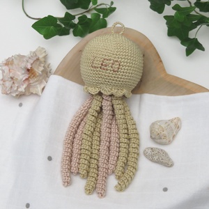 Horgolt homok polip újszülötteknek - Bababarát alvóka (100% pamut) - baba - mama - baba játékok - szundikendő, alvóka - Meska.hu