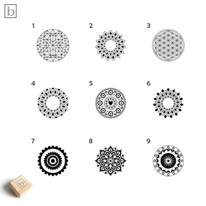 Szappanpecsét, szappanbélyegző különböző mandala ikonokkal - Meska.hu