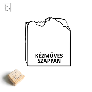 Személyre szabható szappanpecsét, szappanbélyegző saját felirattal, vastag betűtípussal - szépségápolás - szappan & fürdés - kézműves szappan - Meska.hu