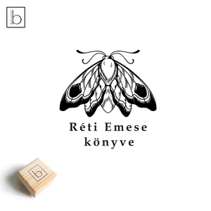 Ex libris pecsét, személyre szabható bélyegző, könyv nyomda - Könyvmoly - könyv & zene - ex libris pecsét - Meska.hu