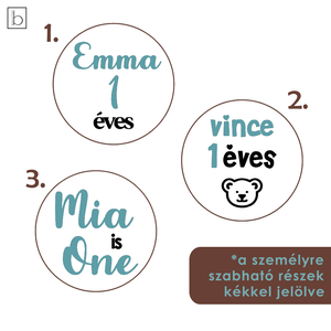 Keksz, mézeskalács, fondant és sütipecsét személyre szabható baba névvel, életkorral - Meska.hu