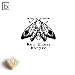 Ex libris pecsét, személyre szabható bélyegző, könyv nyomda - Könyvmoly - könyv & zene - ex libris pecsét - Meska.hu