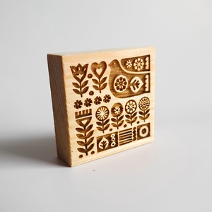 Folklór galamb - Karácsonyi mézeskalács kekszpecsét - otthon & életmód - konyhafelszerelés, tálalás - sütés, főzés - sütidísz - Meska.hu