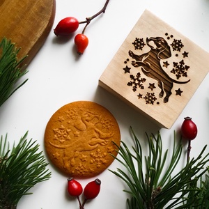 Tacskó karácsony - Mézeskalács és spekulatius sütipecsét - otthon & életmód - konyhafelszerelés, tálalás - sütés, főzés - sütidísz - Meska.hu