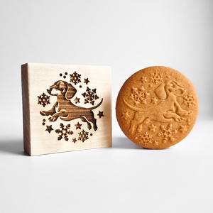 Tacskó karácsony - Mézeskalács és spekulatius sütipecsét - otthon & életmód - konyhafelszerelés, tálalás - sütés, főzés - sütidísz - Meska.hu