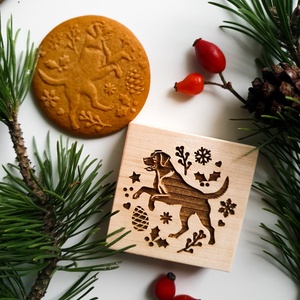 Labrador, Golden Retriever sütipecsét - Mézeskalácshoz és spekulatius kekszhez - otthon & életmód - konyhafelszerelés, tálalás - sütés, főzés - sütidísz - Meska.hu