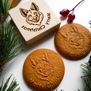 Németjuhász sütipecsét - Mézeskalácshoz és spekulatius kekszhez - otthon & életmód - konyhafelszerelés, tálalás - sütés, főzés - sütidísz - Meska.hu