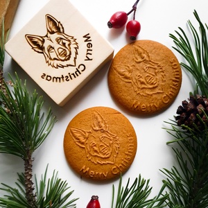 Németjuhász sütipecsét - Mézeskalácshoz és spekulatius kekszhez - otthon & életmód - konyhafelszerelés, tálalás - sütés, főzés - sütidísz - Meska.hu