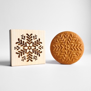 Levél csillag sütipecsét - Mézeskalácshoz és spekulatius kekszhez - otthon & életmód - konyhafelszerelés, tálalás - sütés, főzés - sütidísz - Meska.hu