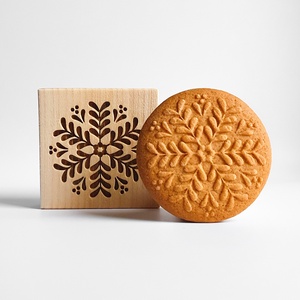 Levél csillag sütipecsét - Mézeskalácshoz és spekulatius kekszhez - otthon & életmód - konyhafelszerelés, tálalás - sütés, főzés - sütidísz - Meska.hu