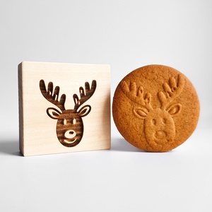 Rudolf a rénszarvas sütipecsét- Mézeskalácshoz és spekulatius kekszhez - otthon & életmód - konyhafelszerelés, tálalás - sütés, főzés - sütidísz - Meska.hu