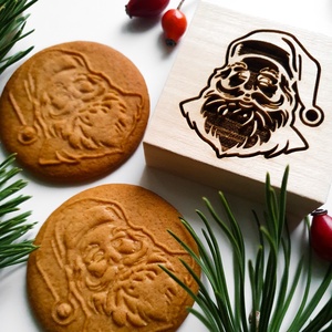 Télapó, Mikulás mintás sütipecsét- Mézeskalácshoz és spekulatius kekszhez - otthon & életmód - konyhafelszerelés, tálalás - sütés, főzés - sütidísz - Meska.hu