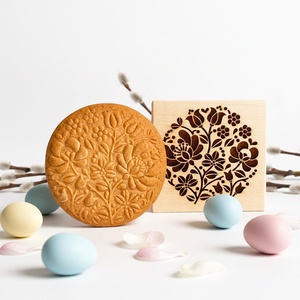 Népi virágmintás sütipecsét - Linzerhez, mézeskalácshoz, spekulatius kekszhez - otthon & életmód - konyhafelszerelés, tálalás - sütés, főzés - sütidísz - Meska.hu