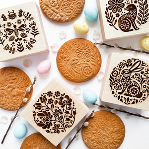 Húsvéti nyulas sütipecsét - Linzerhez, mézeskalácshoz, spekulatius kekszhez - otthon & életmód - konyhafelszerelés, tálalás - sütés, főzés - sütidísz - Meska.hu