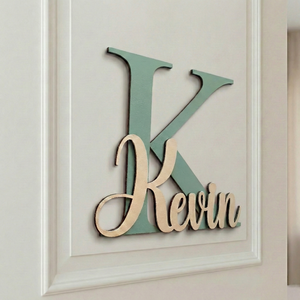 Személyre szabott fa névtábla � Gyerekszoba és babaszoba ajtódísz, egyedi faldekoráció - Meska.hu