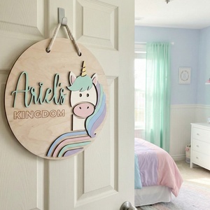 Egyedi gyerekszoba ajtódísz, névtábla falra, lemúr figurával, kreatív fotózási kellék - otthon & életmód - dekoráció - ajtó- és ablak dekoráció - ajtódísz & kopogtató - Meska.hu