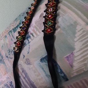 Népi gyöngy nyakék - Meska.hu