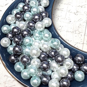 Vegyes színű üveg teklagyöngy, 8 mm, 80 db, Kellékek & szerszámok, Gyöngyfűzés kellékek, Üveggyöngy, Gyöngyfűzés, gyöngyhímzés, Ékszerkészítés, MESKA