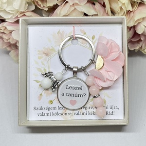 Tanú felkérő feliratos kulcstartó díszdobozban - Meska.hu