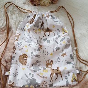 Erdei állat mintás oviszsák, tornazsák - Meska.hu