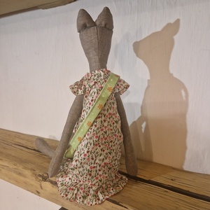 Játék textil cica táskával - játék & sport - baba & babaház - baba - Meska.hu