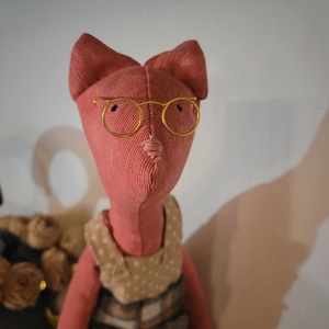 Textil játék cica - játék & sport - plüssállat & játékfigura - cica - Meska.hu