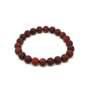 Jáspis breccsa matt ásvány karkötő golyós 8mm, Ékszer, Karkötő, Ásványkarkötő, , MESKA