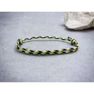 Optimizmus sárga paracord karkötő, Ékszer, Karkötő, Fonott karkötő, , MESKA