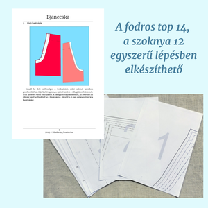 Fodros top és szoknya - PDF szabásminta - diy (csináld magad) - szabásminta, útmutató - szabásminta - Meska.hu