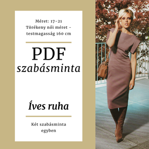 Íves ruha - PDF szabásminta, DIY (Csináld magad), Szabásminta, útmutató, Szabásminta, Varrás, MESKA