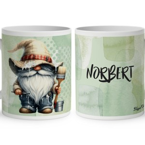 Névvel kérhető - Cuki Festő Ezermester manó mintás bögre, Otthon & Életmód, Konyhafelszerelés, tálalás, Tálalás, Bögre & Csésze, , MESKA