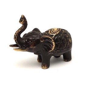 Réz figura elefánt álló óarany 5x6cm, Otthon & Életmód, Dekoráció, Spiritualitás, , MESKA