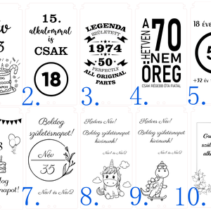 Egyedi ajándékdoboz, pénzátadó doboz születésnapra - testreszabható, választható minták - esküvő - emlék & ajándék - nászajándék - esküvői pénzátadó doboz - Meska.hu