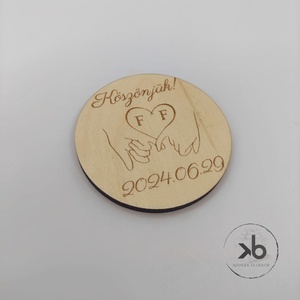 Esküvői köszönőajándék, vendégajándék - testreszabható, választható minták, mágnessel is - Meska.hu