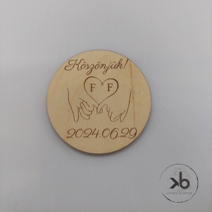 Esküvői köszönőajándék, vendégajándék - testreszabható, választható minták, mágnessel is - esküvő - emlék & ajándék - köszönőajándék - Meska.hu