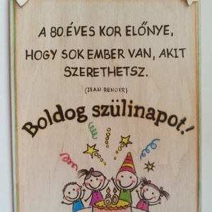 Szülinapi  tábla - Meska.hu
