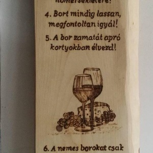 Borivók tízparancsolata, fali dekoráció.  - Meska.hu