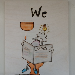Ajtójelölő tábla  Wc  - Meska.hu