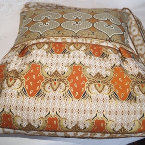  Arany-narancs-barna, indonéz mintás, nagy méretű, pakolós válltáska 2. - táska & tok - kézitáska & válltáska - válltáska - Meska.hu